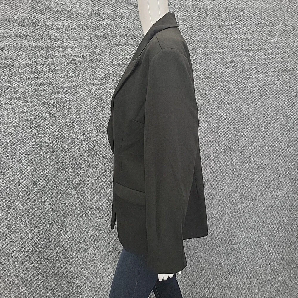 Studio Park Womens Dressy Work Office Casual Blazer Large Size Black Jacket